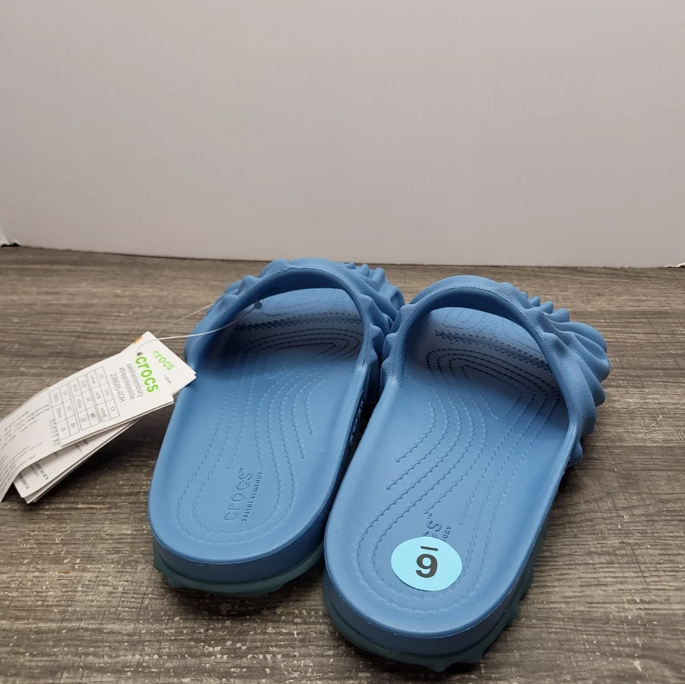 Crocs Salehe Bembury The Pollex Slide Womens Sandals US Size 6 Blue New